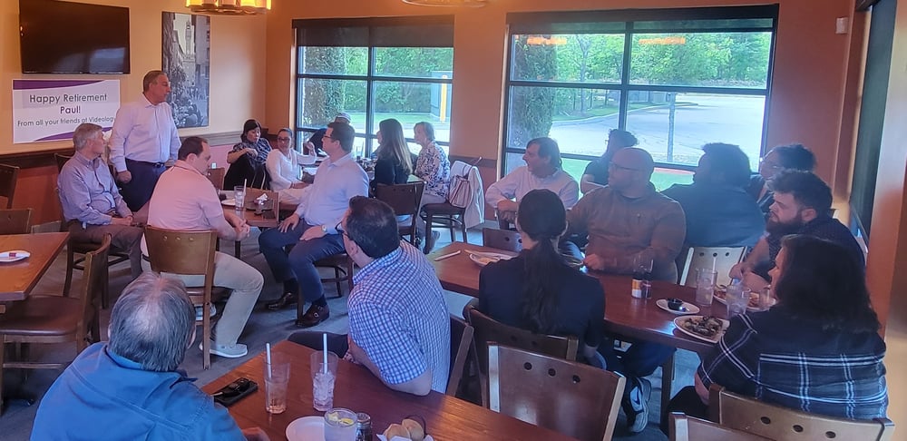 We gave Paul a nice send-off close at our office in Mansfield, MA.