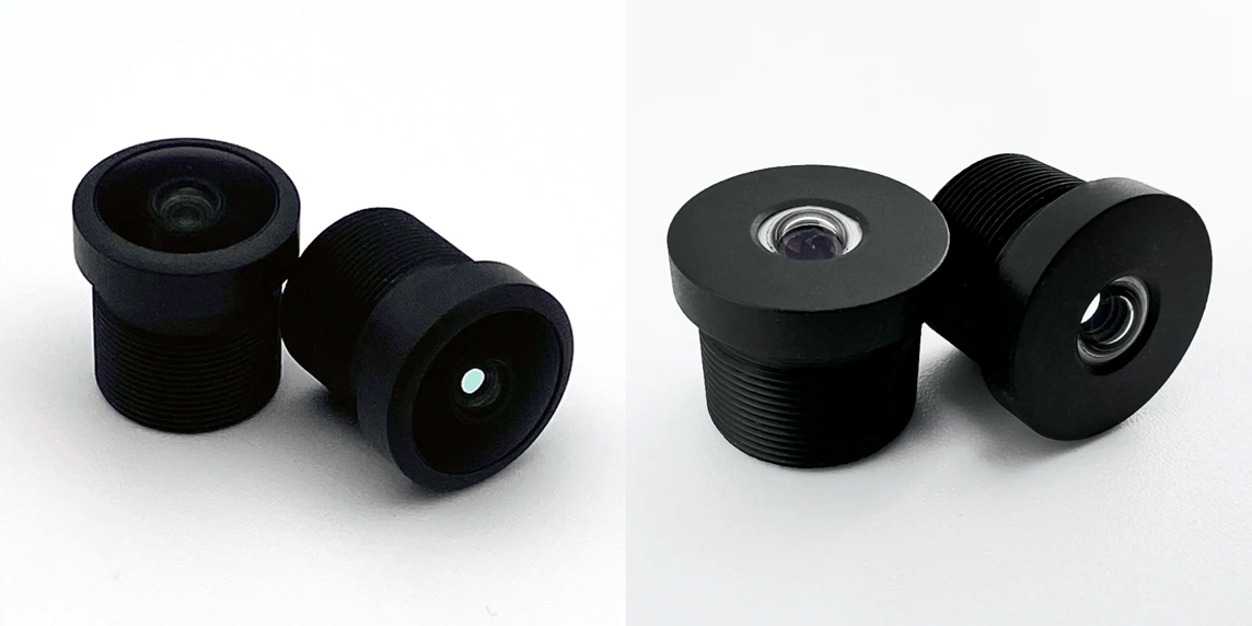 The two new M12 lenses supporting 1-1.7 image format from Videology