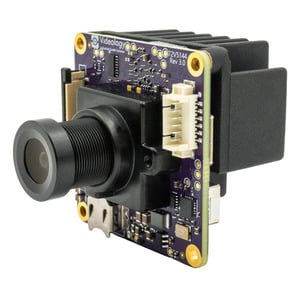 Videology 4K IP Board Camera_Lens and Heatsink_angle left