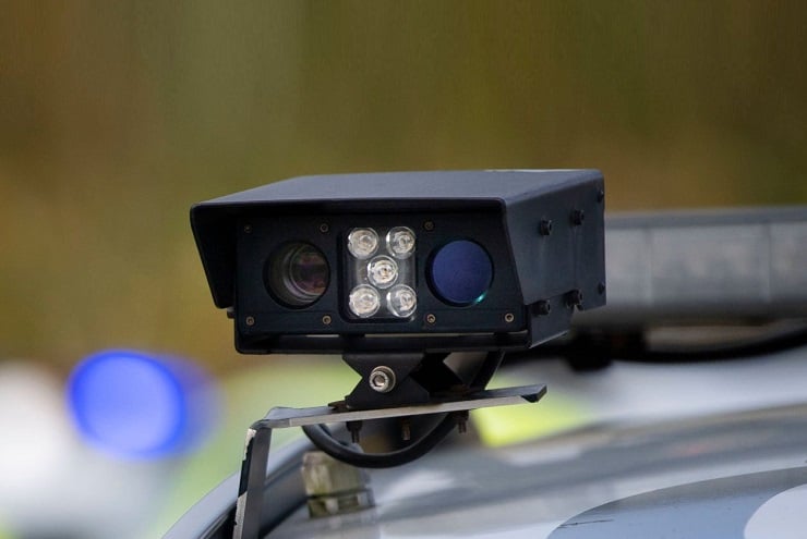 Block cameras used in police cars