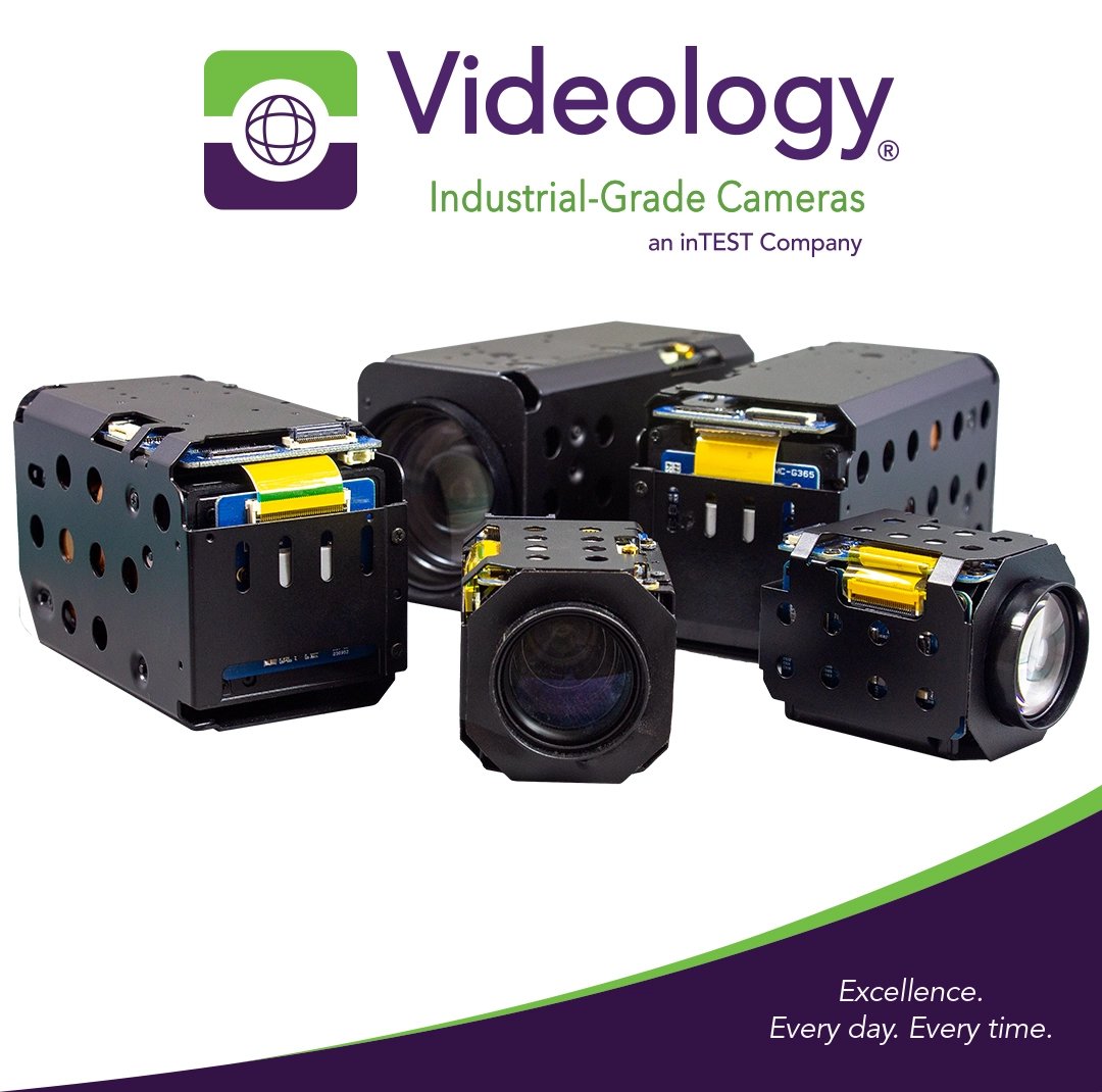 Videology Zoom Block cameras with 10x to 55x optical zooming 
