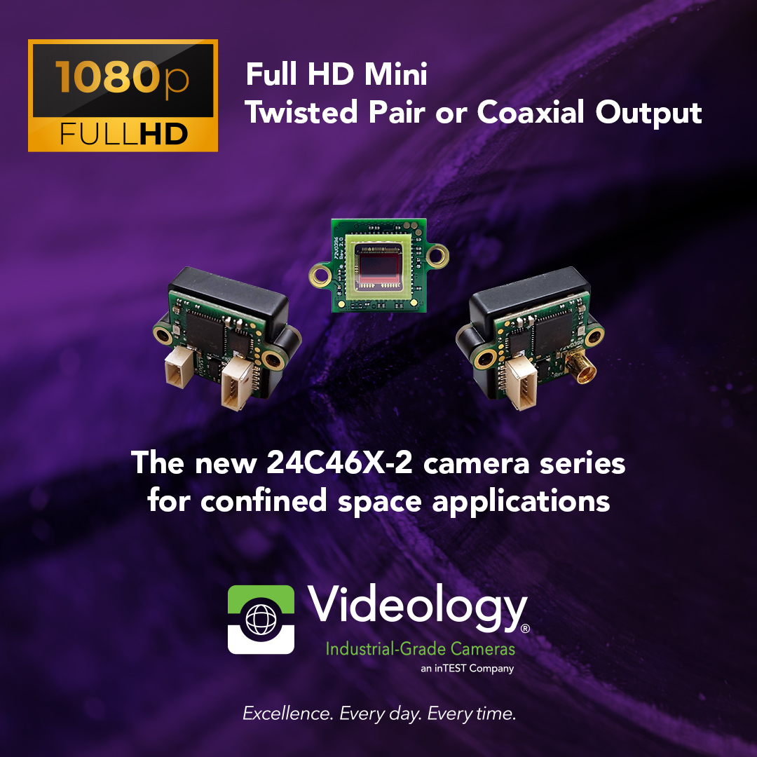New Full HD mini camera from Videology with TP and Coaxial output flexibility