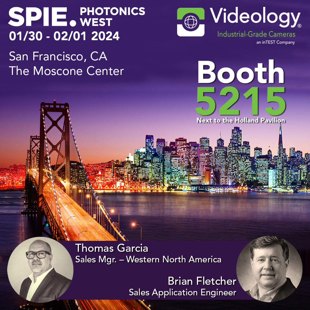 Videology is exhibiting at SPIE Photonics West 2024
